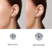 Simple and versatile Mosang stone earrings for women with circular edging, niche fashion S sterling silver jewelry_ipsvogv.com
