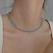 Turquoise Broken Silver Necklace For Women Autumn And Winter Does Not Fade All Match High End Niche Beaded Clavicle Necklace Jewelry_ipsvogv.com