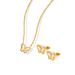 Wholesale Retro Titanium Steel Shell Earrings Necklace_ipsvogv.com