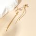 Earrings S925 Sterling Silver High-grade Zircon Tassel Earrings Electroplated Gold-plated Korean Style Women's Simple Niche All-match Jewelry_ipsvogv.com
