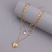 Temperament Multi-layer Love Chain Pearl Can Be Opened Peach Heart Pendant Necklace Female Ins Wind_ipsvogv.com