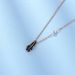 Black Feather Necklace For Women Lightweight Small Size Element Anti Crystal Clavicle Necklace_ipsvogv.com