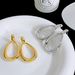 Women’s Jewelry Set Fashion Hot Sale Real Gold Brass Electroplating Simple And Versatile Geometric Teardrop Shaped Earrings High Grade Earrings_ipsvogv.com