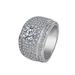 Group Set With Full Diamond Men's Luxury Silver Ring_ipsvogv.com