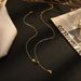 14K Gold Plated Star & Moon Necklace - Titanium Steel Pendant Jewelry For Women_ipsvogv.com