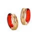 Milad Acrylic Earrings Multi-color Patchwork Clips Ear Hoops_ipsvogv.com