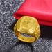 Vietnam Sand Golden Hair Environmental Protection Copper True Men's Ring Gold Plated Jewelry_ipsvogv.com