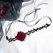 Jewelry Dark Night Red Rose, Thorn Collar, Choker Necklace, Women's Halloween Cosplay_ipsvogv.com