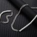 Splicing Stainless Cuban Chain For Street Fashion Titanium Steel Men's Pearl Necklace_ipsvogv.com