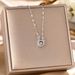 Korean Ins Trendy Deer Has Your Antlers, Agile Necklace, Women's Zircon Pendant, Niche Design, Collarbone Chain Jewelry_ipsvogv.com