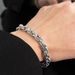 Embossed Mobius Titanium Steel Men's Bracelet Encrypted Handmade Woven Chain Unisex High Street Hip Hop Accessories_ipsvogv.com