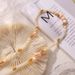 Baroque Style Natural Freshwater Pearl Shell Bead Necklace With Light Luxury Design, Titanium Steel Plated Gold Lock_ipsvogv.com