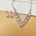 Elegant 3-Piece Pearl Jewelry Set - Necklace, Earrings & Bracelet For Wedding_ipsvogv.com