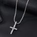 Ma Siwei same style zircon cross necklace female high end simple light luxury pendant jewelry female_ipsvogv.com