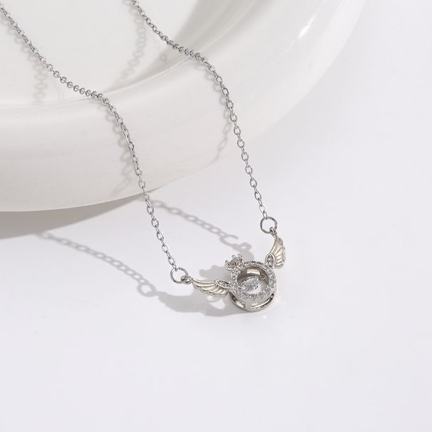 Angel Wings Lingdong Necklace for Women, Versatile, Luxury, Small, and Popular, High Grade Collar Chain for Women, Micro_ipsvogv.com