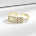 Japanese Korean Minimalist Niche Design, Micro Inlaid Zircon Ring, Women's Rotating Fashion And Personalized Index_ipsvogv.com