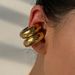 Spot Factory INS Fashionable Niche INS Retro Titanium Steel Hollow Hammer Pattern CHOOP Earrings_ipsvogv.com