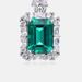 Bright Colored Gemstone Retro Earrings S925 Silver Inlaid Cultivated Emerald Earrings Light Luxury All Match_ipsvogv.com