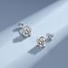 Silver Mosang Earrings Women's Four Claw Elegance Simple Gift Jewelry_ipsvogv.com