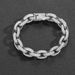 Unisex Hip Hop Bracelet O Shaped Chain 12mm Personality Trendsetter Micro Inlaid Zircon Cross Chain Men's Hip Hop Jewelry_ipsvogv.com