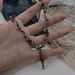 Unisex Dark Style Rose Cross Necklace Female Clavicle Chain High End Light Luxury Niche Necklace New Jewelry_ipsvogv.com