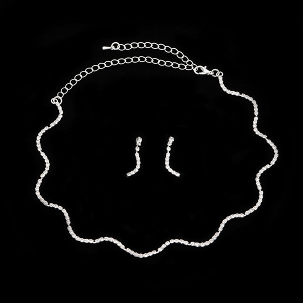 Popular Bride Accessories, Exquisite And Dazzling Necklaces, Earrings, Two-piece Set, Evening Banquet Performance,_ipsvogv.com