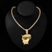Hip Hop Cartoon Character Dexter Glasses Avatar Pendant Cool Hip-hop Cuban Necklace Accessories_ipsvogv.com