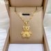 3D 【 】 Bear Light Luxury Charm Gorgeous Full Diamond Necklace Women's Versatile Clavicle Titanium Steel Chain 【 】_ipsvogv.com