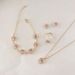 Crystal Love Jewelry Set For Women, Personality Temperament, Heart Words Necklace, Earrings, Ring And Bracelet Four Piece Set_ipsvogv.com