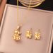 Fashionable Versatile Stainless Steel Bear Necklace, Light Luxury And High-end Women's Jewelry Pendant For Couples_ipsvogv.com