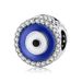 Women's Jewelry Bracelet Diy Blue Zircon Hollow Beads Turkish Eye S925 Sterling Silver Beads Evil Eye Silver Accessories_ipsvogv.com