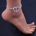 jewelry fashion love dollar stitching Anklet ins style diamond-embedded double row foot decoration female Anklet_ipsvogv.com