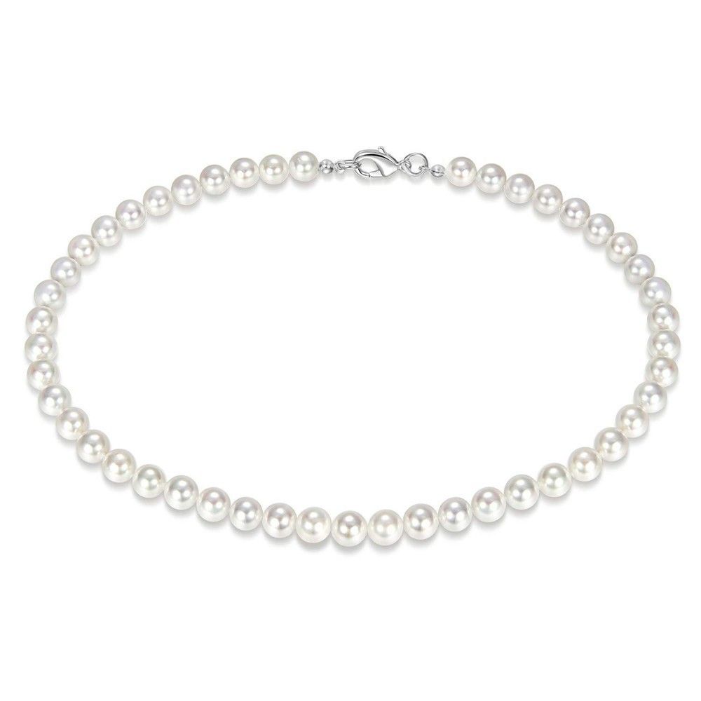 European And American Cross-border Jewelry Men's Retro Personality Hip-hop Style Pearl Necklace Handmade Beaded Necklace Jewelry_ipsvogv.com