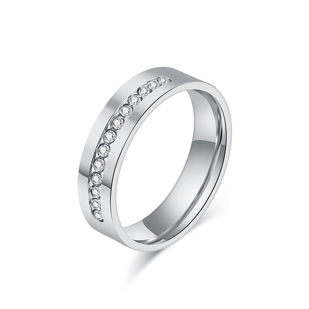Fashion high end luxury full diamond titanium steel ring ring men and women couple ring wedding engagement hand jewelry_ipsvogv.com