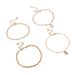New Style Personalized Gold Butterfly Adjustable 4-piece Set Of Ankle Chain Accessories_ipsvogv.com