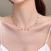 Titanium Steel Necklace Women's Colorful Zircon Dopamine Collar Chain 2023 New Niche Design High-end Neckchain_ipsvogv.com