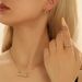 New American light luxury style index finger ring necklace earring set with personalized acrylic inlaid waist design_ipsvogv.com