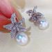Cao Shi's Hot Pearl Cute Little Starfish Zircon With Princess Temperament Star Earrings_ipsvogv.com