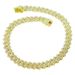 Unisex 15mm Alloy Full Diamond Diamond Cuban Chain Hip Hop Men's Double Row Four Sided Hip Hop Necklace Jewelry_ipsvogv.com