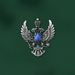 Retro Double Headed Eagle Collar Pin Personality Animal Snake Unicorn Cheetah Chest Pin Men's Suit Accessories_ipsvogv.com
