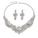 Women’s Jewelry Set Fashion Popular Exaggerated Ladies Wedding Dinner Female Necklace Earring Set Multi Color Selection_ipsvogv.com