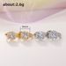 Cao Shi Micro Inlaid Zircon Full Diamond Ear Buckle Copper Crossing Gold Personalized INS Style Versatile Earrings_ipsvogv.com
