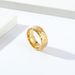 INS niche hand hammered moon pit titanium steel ring genderless male and female personality cultural hand jewelry_ipsvogv.com