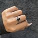 Silver Charm, Pure Silver, Southern Red Agate, Ethnic Style, Active Mouth Ring, Plain Circle, Personalized, Versatile_ipsvogv.com