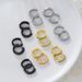 Colored Zircon Ear Clips, Micro Inlaid Geometric Earrings Simple And Personalized Earrings_ipsvogv.com