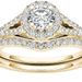 Three Heroes Couple Ring With Gold Plated And Zircon Inlaid Classic Jewelry_ipsvogv.com