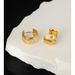 Earrings sterling silver brushed simple ear buckle light luxury autumn and winter niche ins style earrings women's high-end jewelry_ipsvogv.com