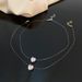 Classic Jewelry Valentine's Day Simple Transparent Crystal Line Zircon Pendant Necklace Female Love Clavicle Chain Necklace_ipsvogv.com
