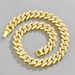 Niche design hip hop full diamond Cuban chain men 16mm hip hop hiphop accessories_ipsvogv.com