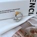 Light Luxury, Trendy, Fashionable, Niche Design, Cute Style, Inlaid With Mouse Cheese Ring, Ring_ipsvogv.com